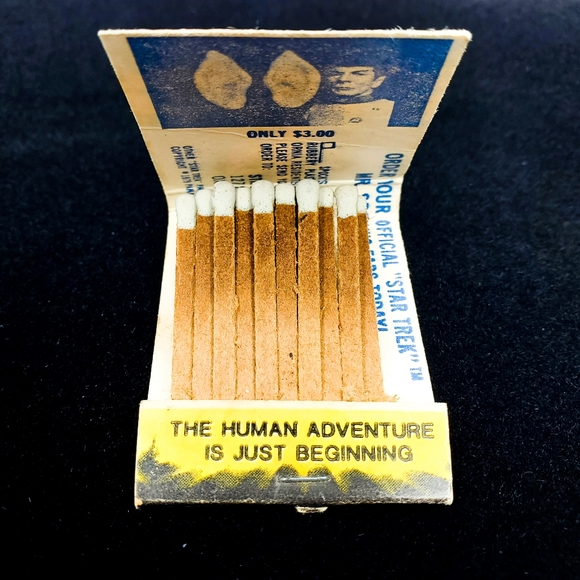 Vintage 70s Star Trek The Motion Picture Movie Promo Matchbook Spock Ears Offer - Picture 4 of 9